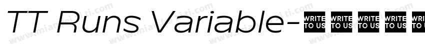 TT Runs Variable字体转换